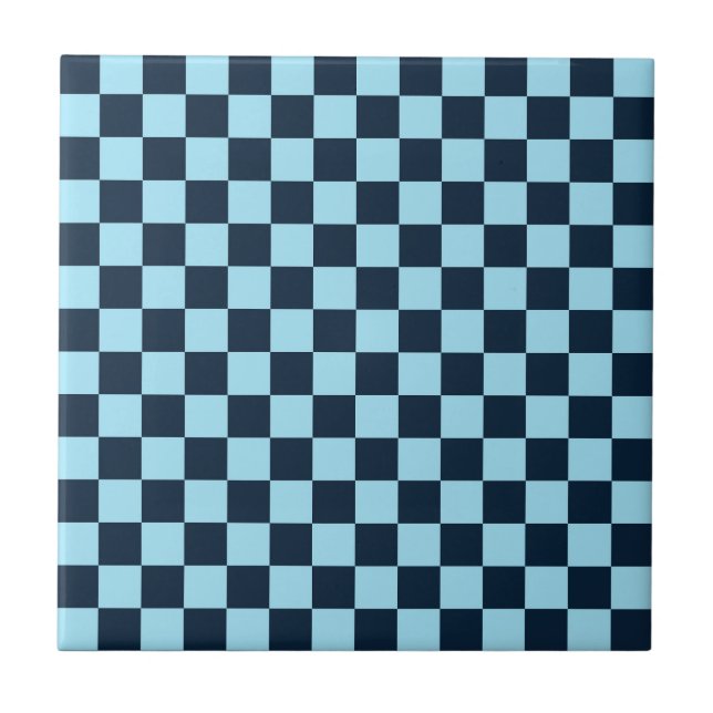 Alpine ice checkerboard pattern tile (Front)
