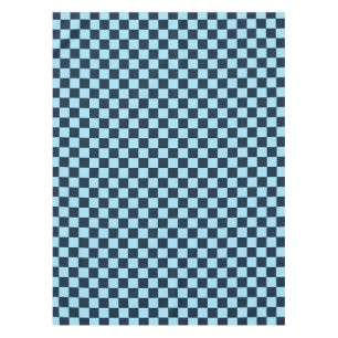 Alpine ice chequerboard pattern tablecloth