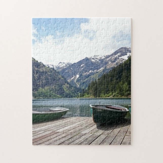 Alpine Lake Jigsaw Puzzle (Vertical)