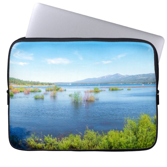 Alpine Lake Serenity Panorama Laptop Sleeve (Front)