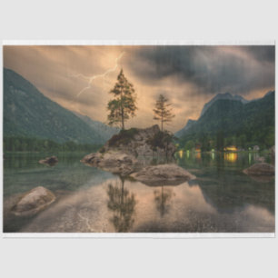 alpine lake tissue paper