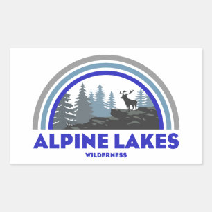 Alpine Lakes Wilderness Washington Rainbow Deer Sticker