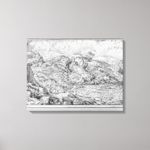 Alpine landscape, 1553 canvas print