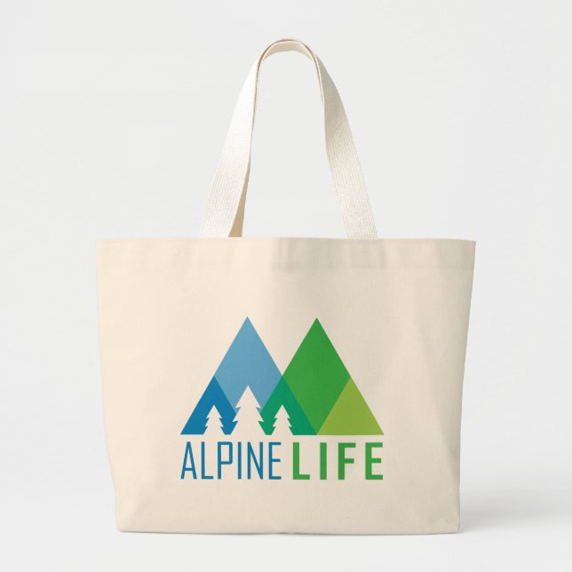 Alpine Life Large Tote Bag (Front)