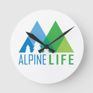 Alpine Life Round Clock