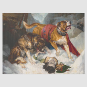 Alpine Mastiffs Reanimating a Distressed Traveller Tissue Paper