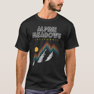 Alpine Meadows, California - USA Ski Resort - BACK T-Shirt