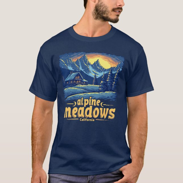 Alpine Meadows Ski California Tee (Front)