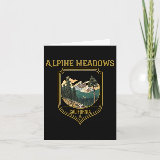 Alpine Meadows Souvenir Apparel - Alpine Meadows H Card (Front)