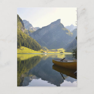 Alpine Mountain Lake in Switzerland Postcard