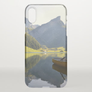 Alpine Mountain Lake in Switzerland iPhone X Case