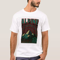 Alpine Mountain Mandala Art | Bold Nature Print
