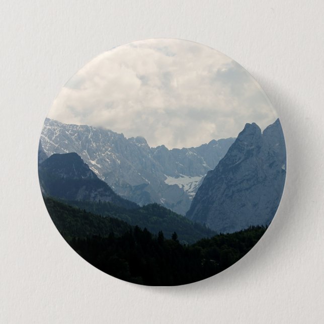 Alpine Mountains Country Nature Photo 3 Inch Round Button (Front)