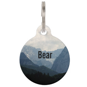 Alpine Mountains Country Nature Photo Pet Tag