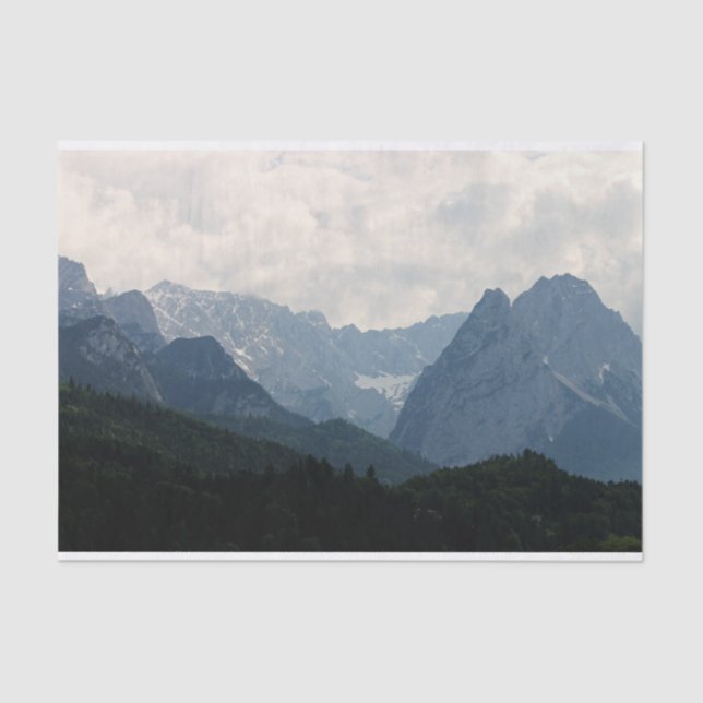  Alpine Mountains Country Nature Photo Tissue Paper (Front)