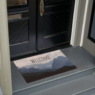 Alpine Mountains Country Nature Photo Welcome Doormat