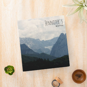 Alpine Mountains Nature Photo Country Binder