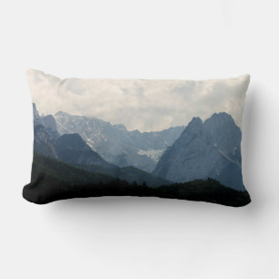 Alpine Mountains Nature Photo Country Lumbar Pillow