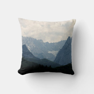 Alpine Mountains Nature Photo Country Throw Pillow