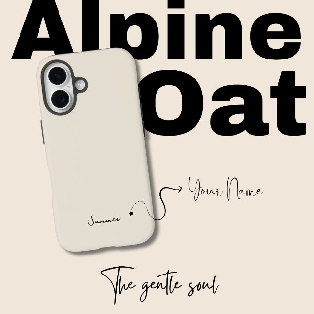 Alpine Oat Beige Aesthetic Case-Mate iPhone Case (Creator Uploaded)