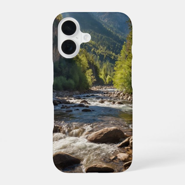 Alpine River View iPhone 16 Case (Back)