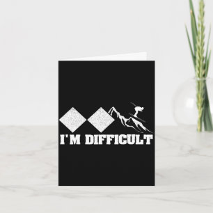 Alpine ski slope downhill skiing skier sport card