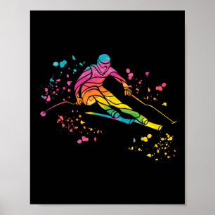 Alpine Skier Winter Sports Nordic Skiing _11 Poster