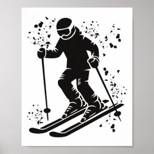 Alpine Skier Winter Sports Nordic Skiing _2  Poster