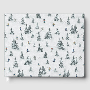 Alpine Skiers and Hidden Yetis - Downhill Skiing Guest Book