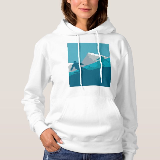 Alpine Skiing  Hoodie (Front)