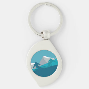 Alpine Skiing  Keychain