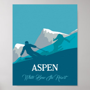 Alpine Skiing Personalized  Poster