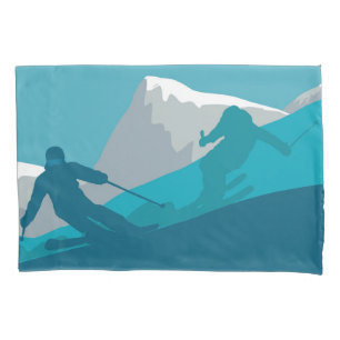 Alpine Skiing Pillowcase