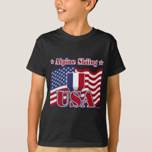 Alpine Skiing USA T-Shirt