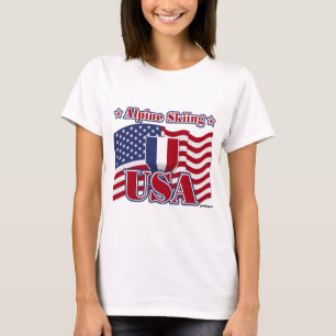Alpine Skiing USA T-Shirt