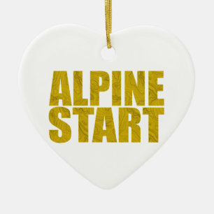 Alpine Start (Topo) Ceramic Ornament
