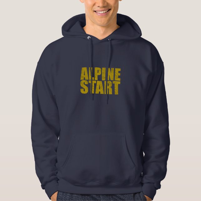 Alpine Start (Topo) Hoodie (Front)