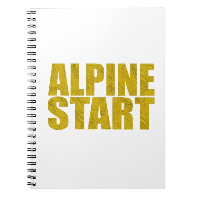 Alpine Start (Topo) Notebook (Front)