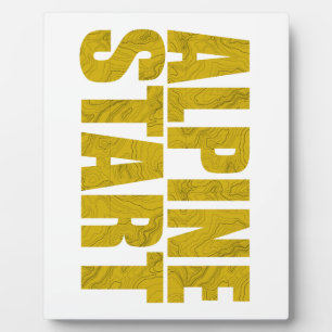 Alpine Start (Topo) Plaque