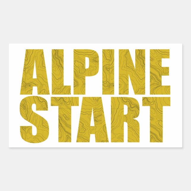 Alpine Start (Topo) Sticker (Front)