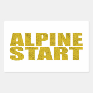 Alpine Start (Topo) Sticker