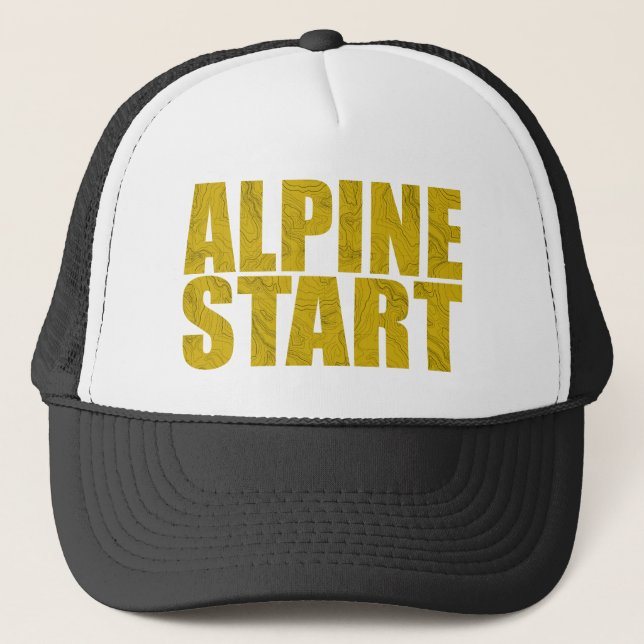 Alpine Start (Topo) Trucker Hat (Front)