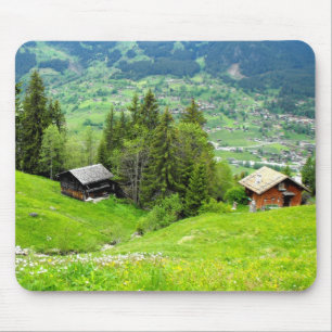 Alpine summer in Switzerland Mouse Pad
