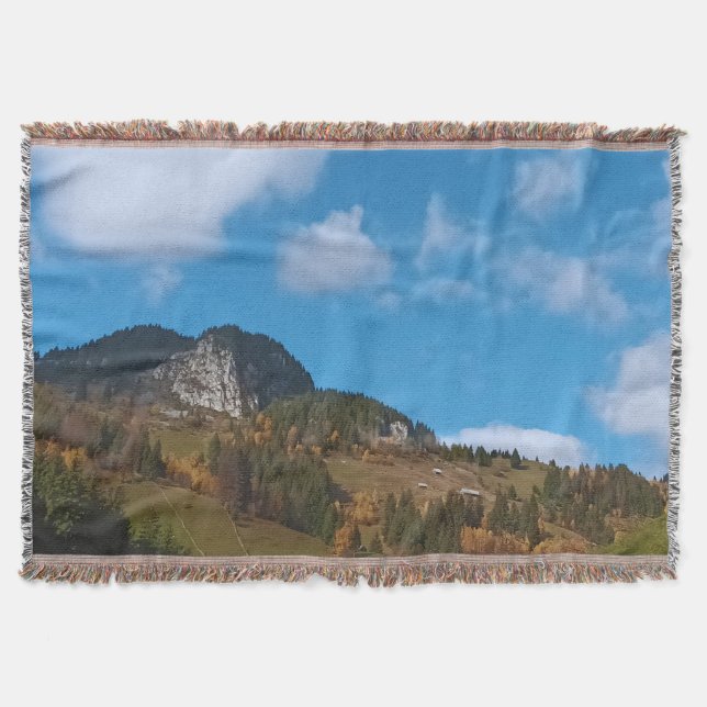 Alpine Summer - Wild Nature from Romania Throw Blanket (Front)