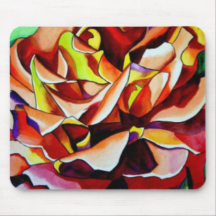 Alpine Sunset Rose flower Mouse Pad
