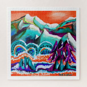 Alpine survival art jigsaw puzzle