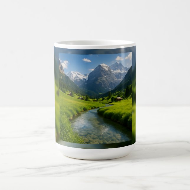 Alpine Valley Calm Coffee Mug (Center)