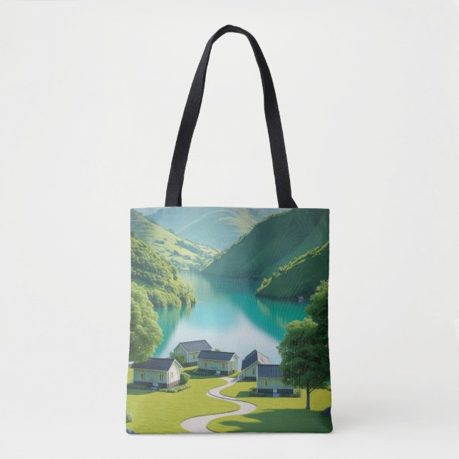 "Alpine Views on the Move" Tote Bag (Front)