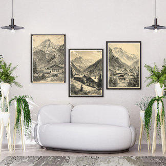 Alpine Village Charm – Vintage Swiss Alps Travel