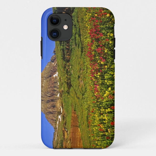Alpine wildflowers at Logan Pass in Glacier Case-Mate iPhone Case (Back)